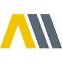 Logo der AM GmbH in gelb und grau