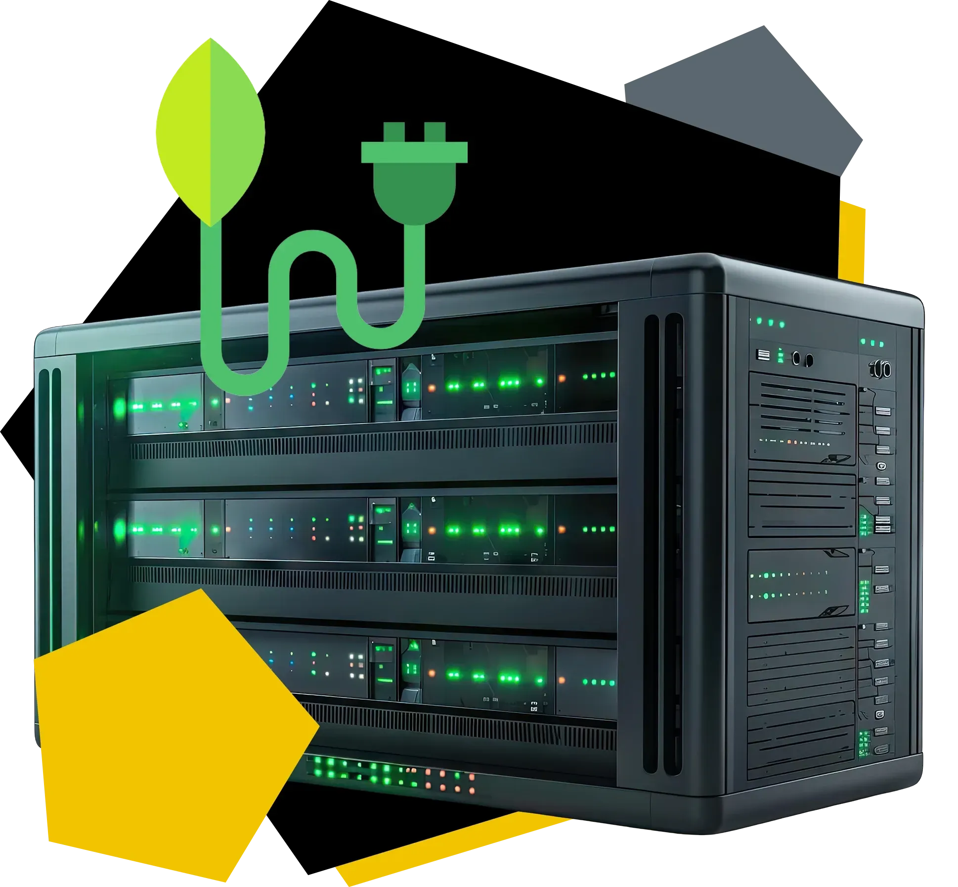 The modern server technology in the sustainable and highly available AM data centers