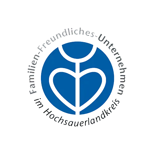 Award for family-friendly company Emblem of the Family-Friendly Company Initiative in the Hochsauerland District
