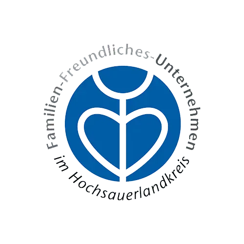 Auszeichnung familienfreundliches Unternehmen Emblem der Initiative Familien-freundliches Unternehmen im Hochsauerlandkreis