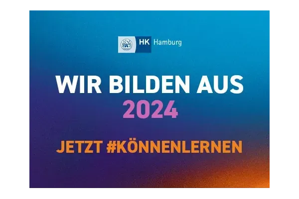 HK Hamburg - Training Certificate 2024 Training certificate from the Hamburg Chamber of Commerce for the year 2024.