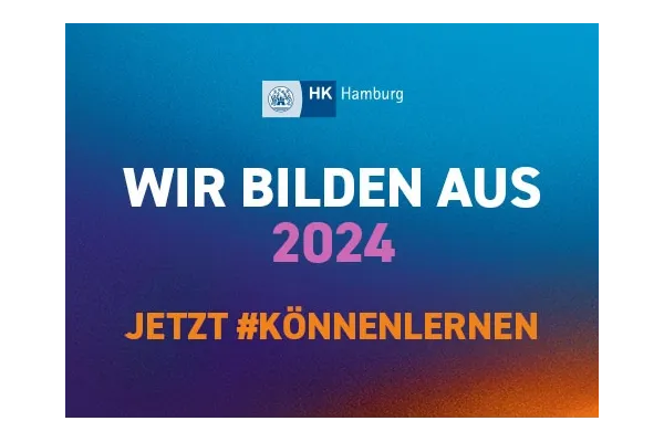 Ausbildungszertifikat der Handelskammer Hamburg für das Jahr 2024.