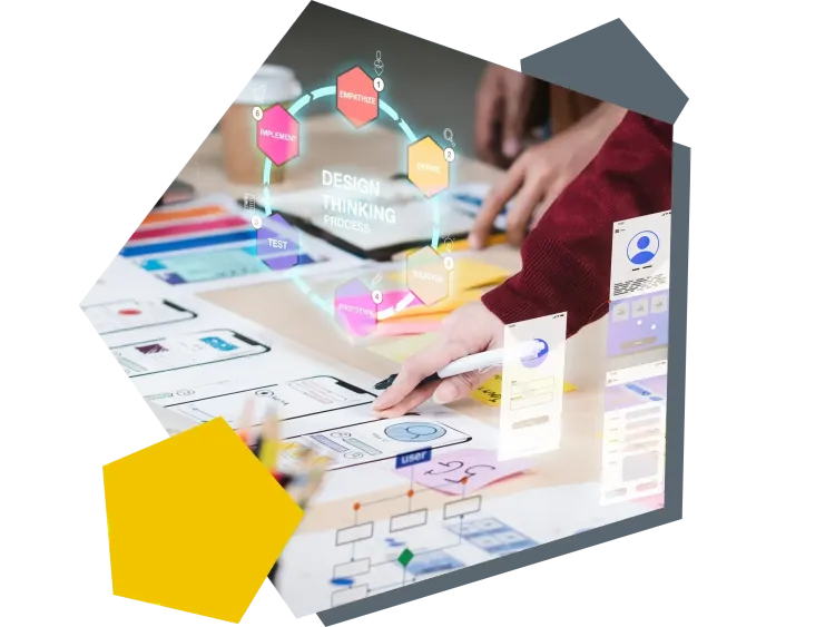 Detailed concept with UI design Team meeting for the detailed concept with detailed drawings and usability visualisations