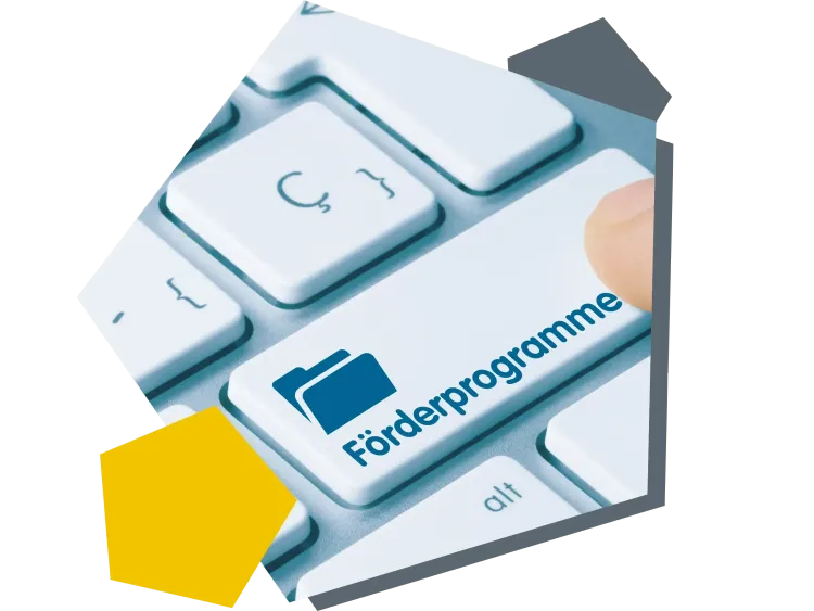 Funding programmes Application help Finger presses a button labelled Support Programmes