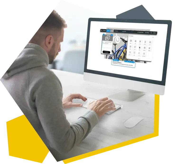 Expert advice for headless CMS Employee works on the computer with a headless CMS for the development of a web portal