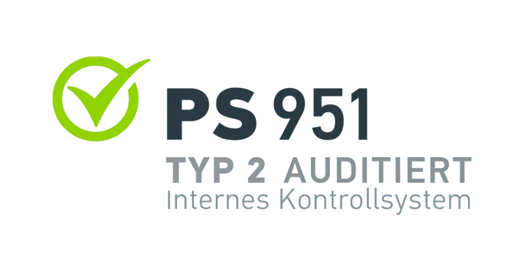 Auditing Standard IDW PS 951 Type 2 Certificate for the audit standard of an internal control system according to IDW PS 951 of type 2.