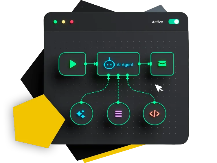 Model Context Protocol mit KI in der Praxis Dashboard-Grafik mit verbundenen Modulen, die das Model Context Protocol für Systemintegration und automatisierte Abläufe zeigt..