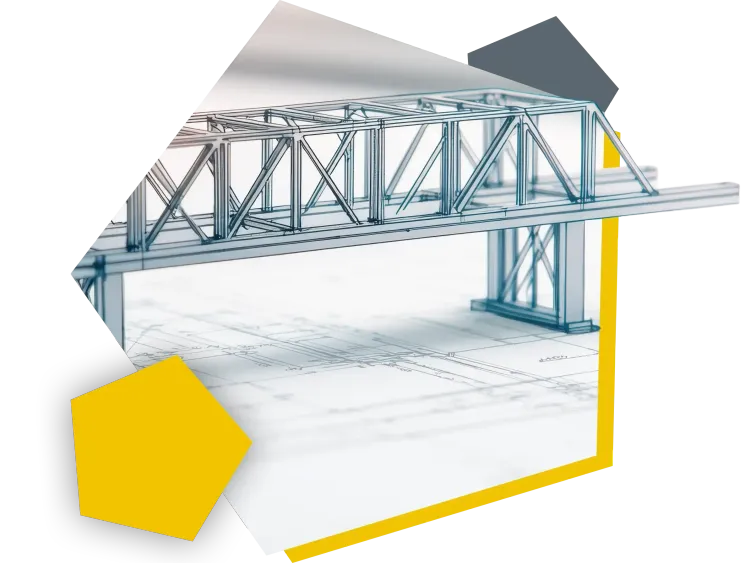 Legacy Modernisierung und Wartung mit Skizze einer 3D-Brücke auf Papier.