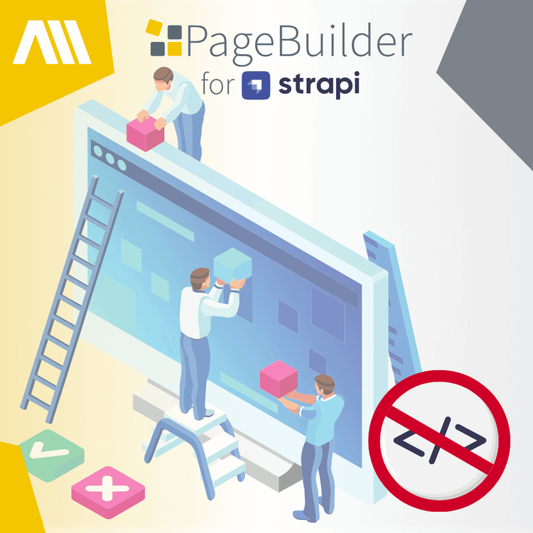 Seiten erstellen ohne Programmierkenntnisse Illustration von Personen, die an einer Webseite arbeiten