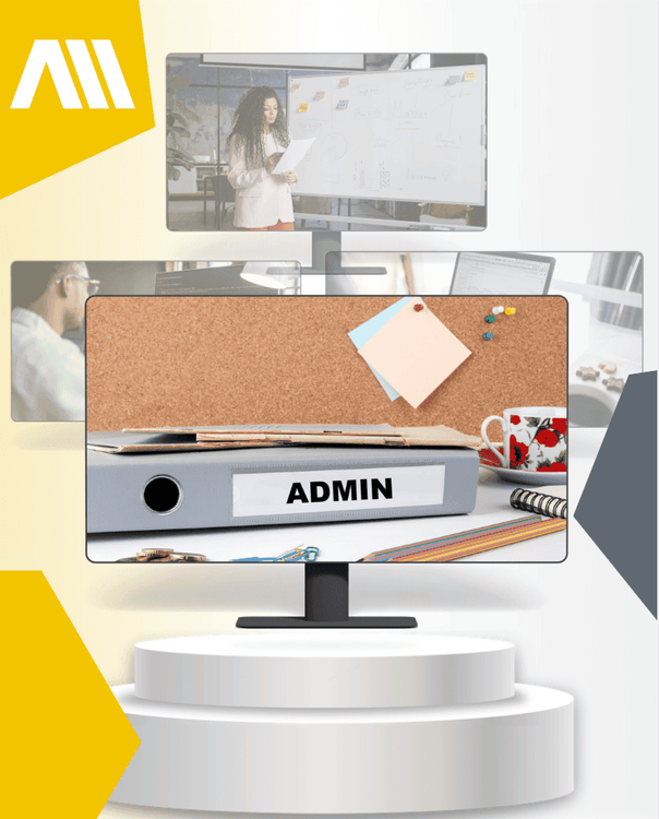 Die Rollen-Verwaltung für den PageBuilder Ansammlung von Desktops mit verschiedenen Fotos