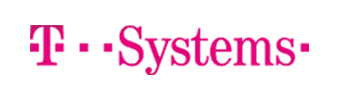 T-Systems Logo Magenta lettering from T-Systems, the IT subsidiary of Deutsche Telekom.