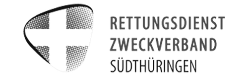 Graues Referenzlogo des Rettungsdienst-Zweckverbandes Südthüringen.