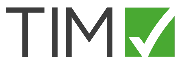 Logo of TIM Solutions mit check symbol 