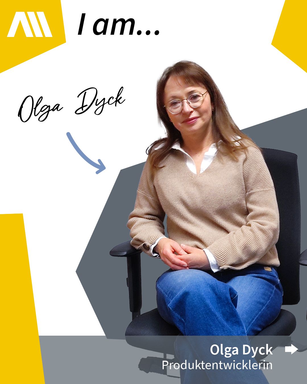 Foto von Olga Dyck, Produktentwicklerin bei der AM GmbH